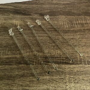 Hand Blown Glass Animal Cocktail Stir Sticks